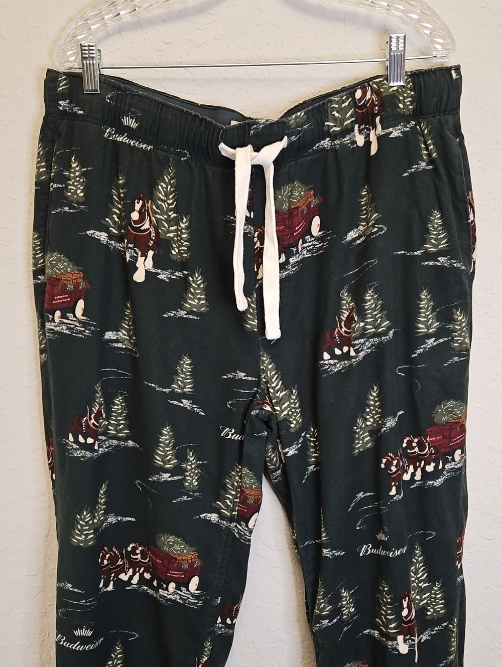 Abercrombie & Fitch Budweiser Winter Scene Flannel Pants Size XL